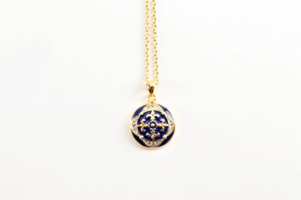 besonderes Collier  in Silber vergoldet – Bild 4
