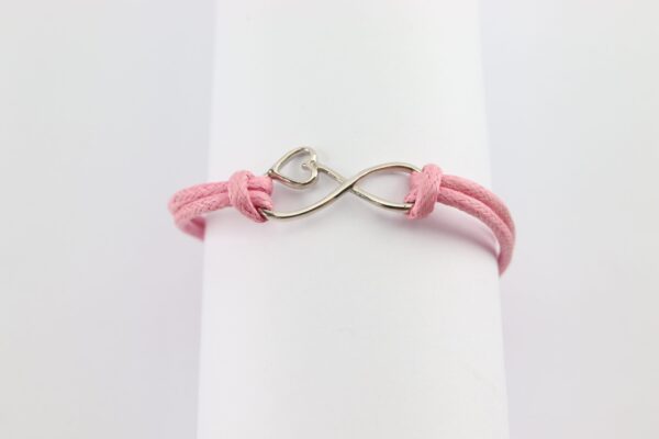 Armband in Sterlingsilber mit Stoffband