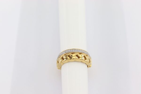 Ring in Sterlingsilber vergoldet mit Zirkonia – Bild 4