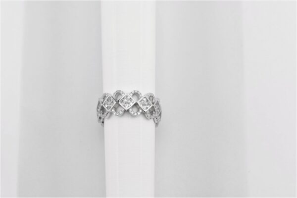feiner Ring in Sterlingsilber mit Zirkonia – Bild 2