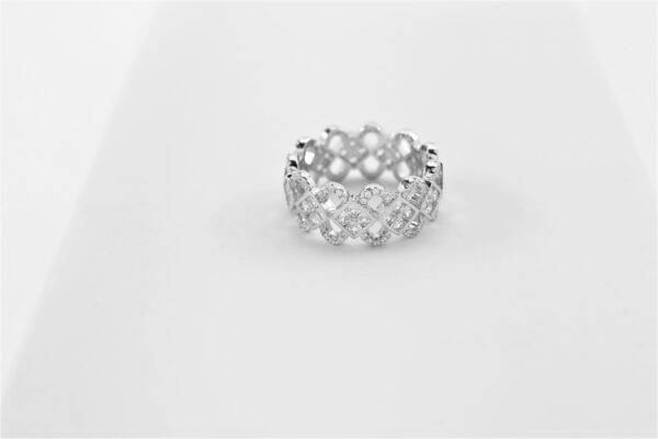 feiner Ring in Sterlingsilber mit Zirkonia – Bild 3