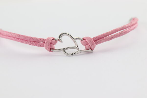 Armband   2 Herzen in Sterlingsilber