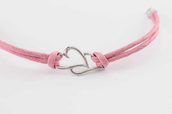 Armband   2 Herzen in Sterlingsilber – Bild 4