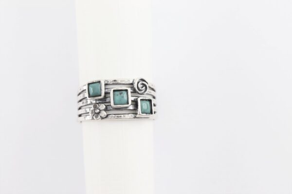 wunderschöner Ring in Sterlingsilber mit Türkis – Bild 3
