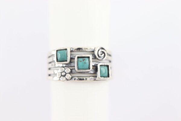 wunderschöner Ring in Sterlingsilber mit Türkis – Bild 4