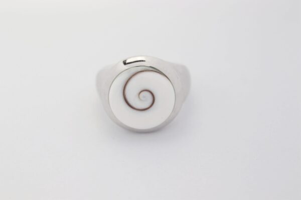 stabiler Ring in Sterlingsilber rhodiniert