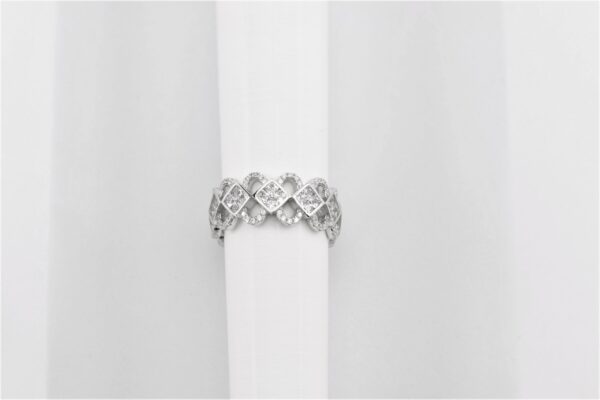 Feiner Ring in Sterlingsilber rhodiniert – Bild 2