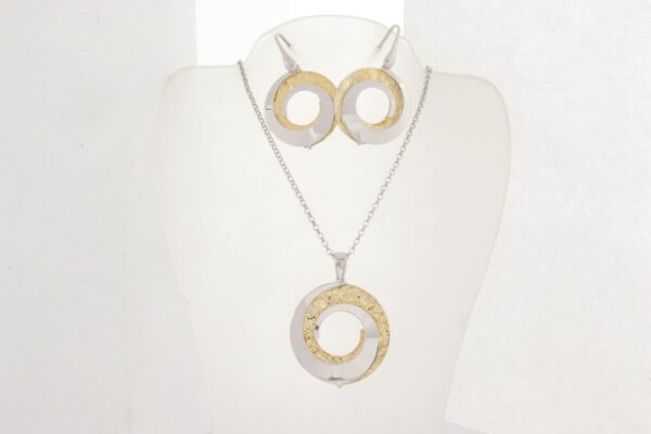 edles Schmuckset in Sterlingsilber z.T. vergoldet