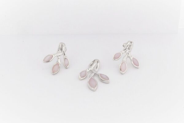 Schmuckset in Sterlingsilber mit Perlmutt – Bild 4