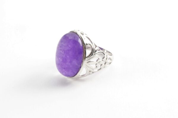 sehr schöner Ring in Sterlingsilber mit Amethyst