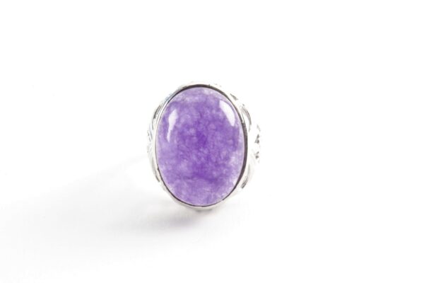 sehr schöner Ring in Sterlingsilber mit Amethyst – Bild 3