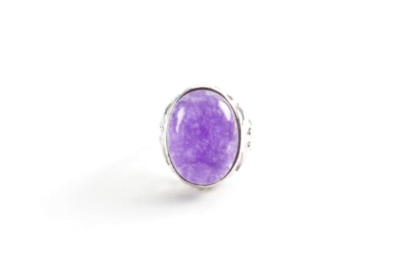 sehr schöner Ring in Sterlingsilber mit Amethyst – Bild 4