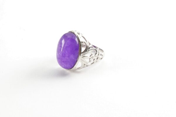 sehr schöner Ring in Sterlingsilber mit Amethyst – Bild 6