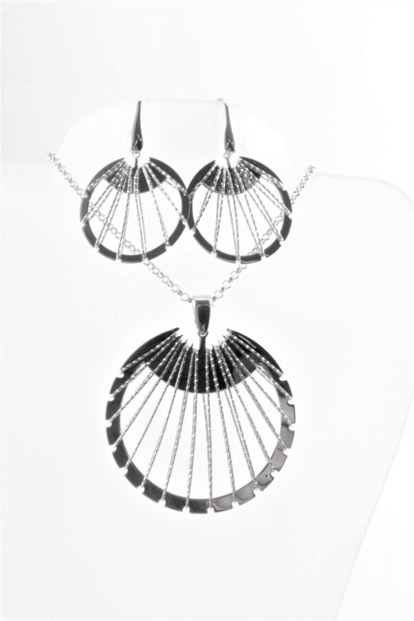 auffallendes SET  in Sterlingsilber rhodiniert