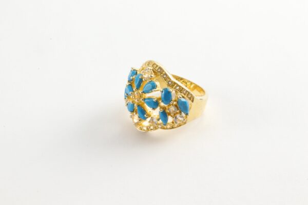 Ring in Sterlingsilber vergoldet mit Zirkonia – Bild 5