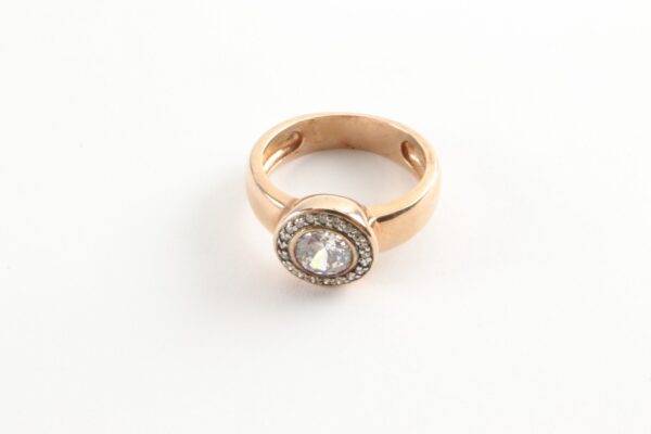 Ring in Sterlingsilber vergoldet mit Zirkonia