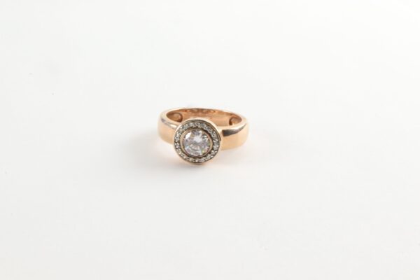 Ring in Sterlingsilber vergoldet mit Zirkonia – Bild 4