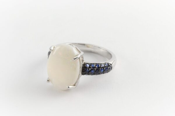 sehr edler Ring in Sterlingsilber rhodiniert – Bild 2