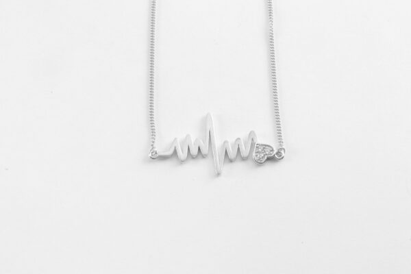 Herzschlag als Kette in Sterlingsilber – Bild 5
