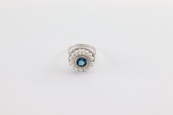 Sterlingsilber mit Aquamarin und Süßwasserperlen – Bild 4