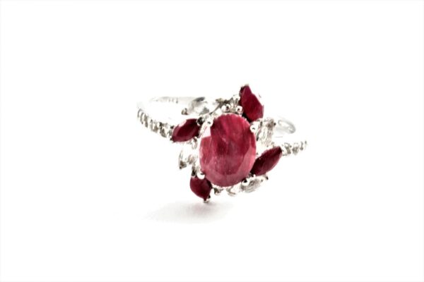 ein sehr eleganter Ring in Sterlingsilber rhodiniert – Bild 2