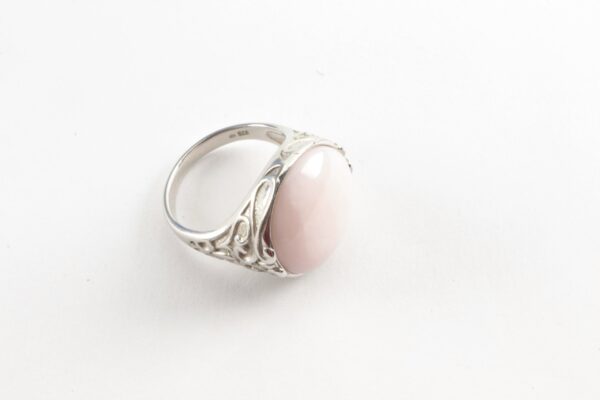 feiner Ring in Sterlingsilber mit pink Opal – Bild 6