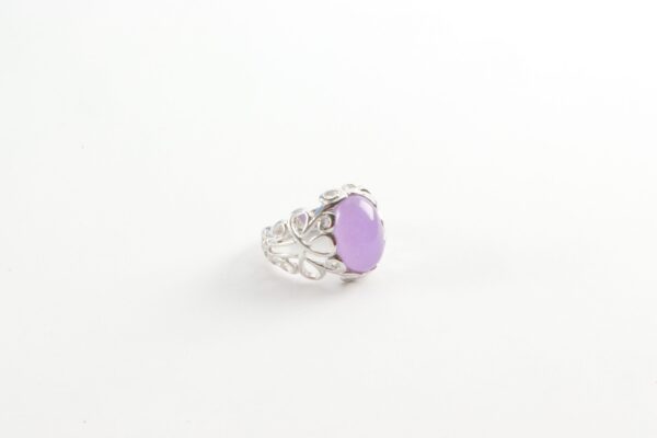 besonderer Ring in Sterlingsilber rhodiniert – Bild 2