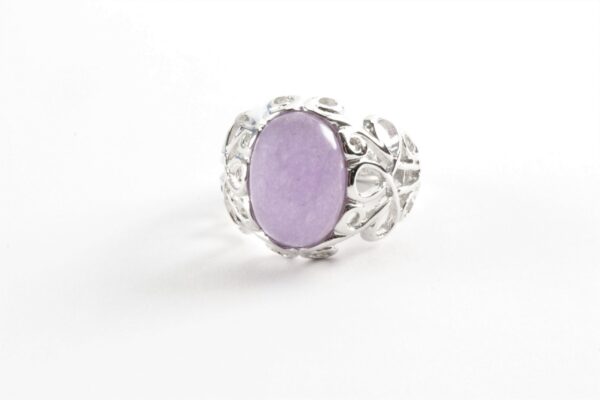 besonderer Ring in Sterlingsilber rhodiniert – Bild 3
