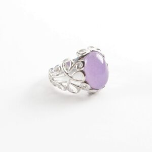 besonderer Ring in Sterlingsilber rhodiniert
