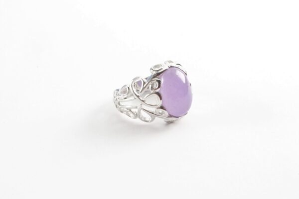 besonderer Ring in Sterlingsilber rhodiniert