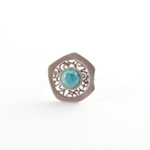 sehr schöner Ring in Sterlingsilber mit Türkis