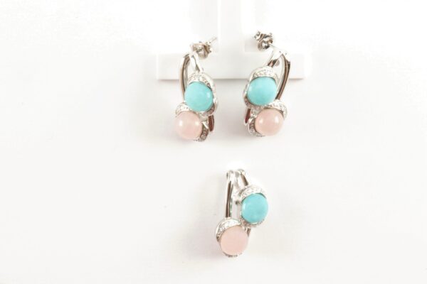 Schmuckset in Sterlingsilber rhodiniert – Bild 5