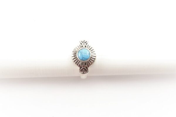 feiner Ring in Sterlingsilber mit Türkis – Bild 5