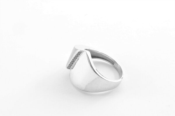 sehr schöner Ring in Sterlingsilber z.T. mattiert – Bild 4