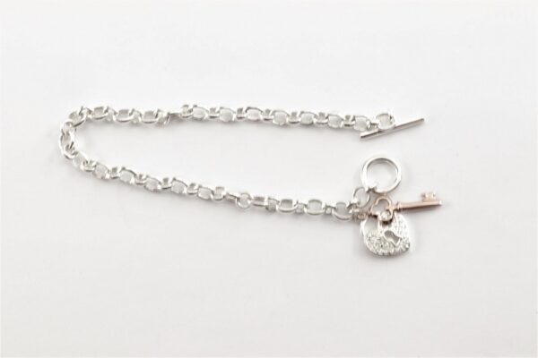 sehr schönes Armband in Sterlingsilber rhodiniert – Bild 3