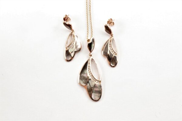 ein sehr schönes Collier in Sterlingsilber vergoldet – Bild 3