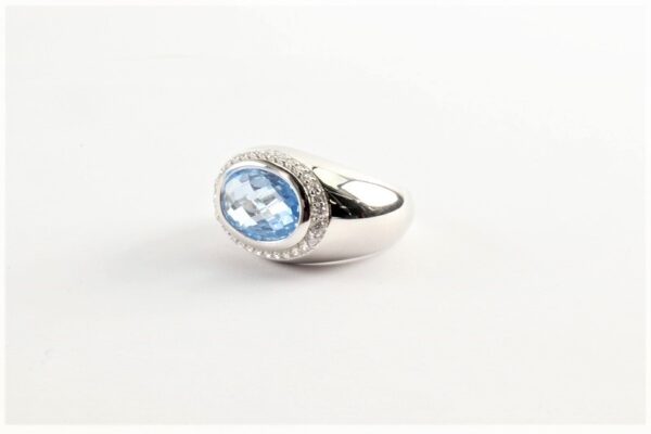 super schöner Ring in Silber mit Aquamarin – Bild 5