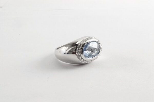 super schöner Ring in Silber mit Aquamarin – Bild 6