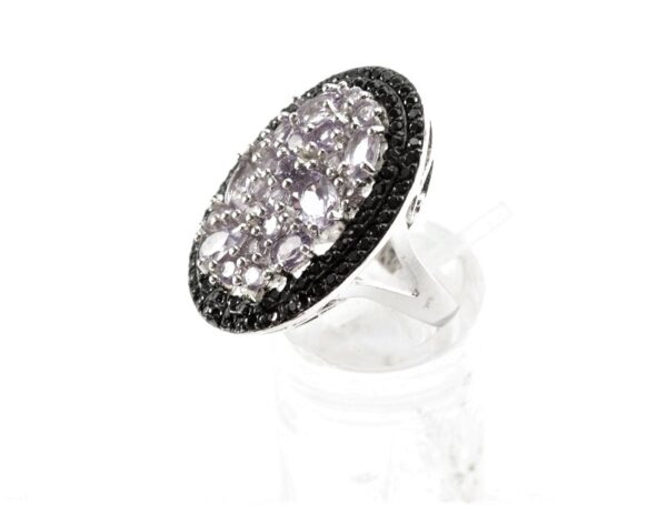 Ring in Sterlingsilber mit Amethyst und Zirkonia – Bild 4