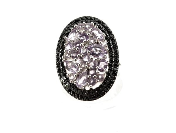 Ring in Sterlingsilber mit Amethyst und Zirkonia – Bild 6