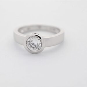 Ring Sterlingsilber rhodiniert mit Zirkonia