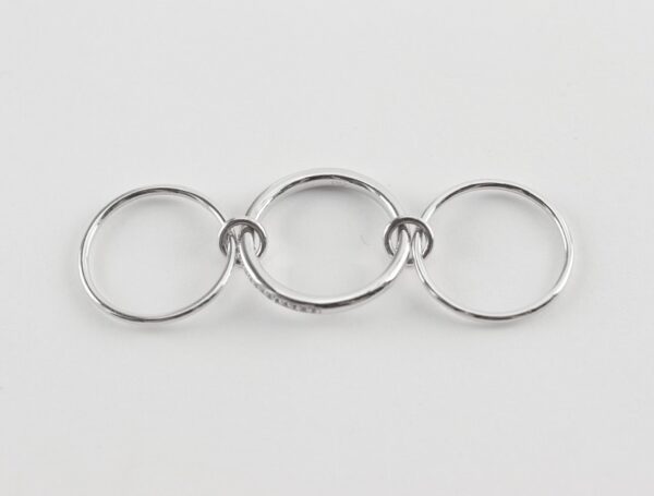 Ring drei in einem in Sterlingsilber rhodiniert – Bild 3