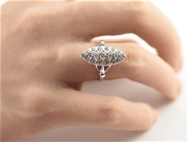 wunderschöner Ring in Sterlingsilber rhodiniert – Bild 5