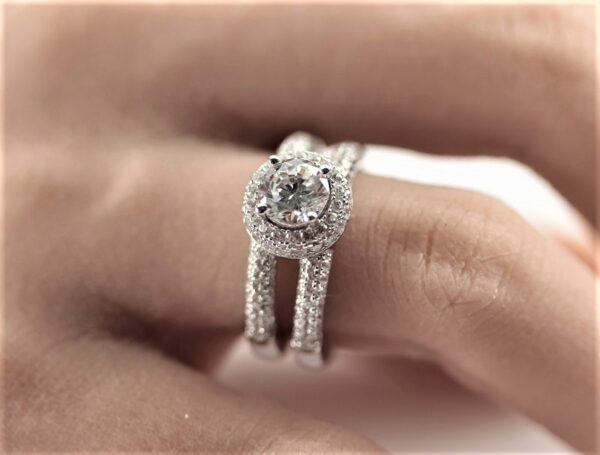 wunderschöner Ring in Sterlingsilber rhodiniert – Bild 5