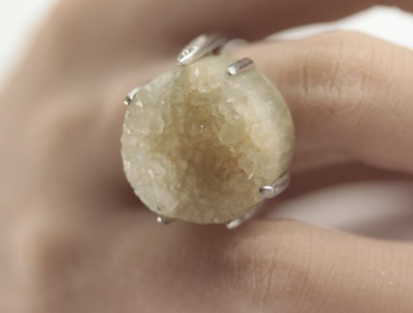 ein sehr schöner Ring in Sterlingsilber mit Bergkristall – Bild 3