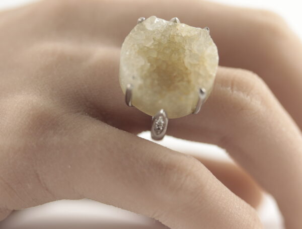ein sehr schöner Ring in Sterlingsilber mit Bergkristall – Bild 4