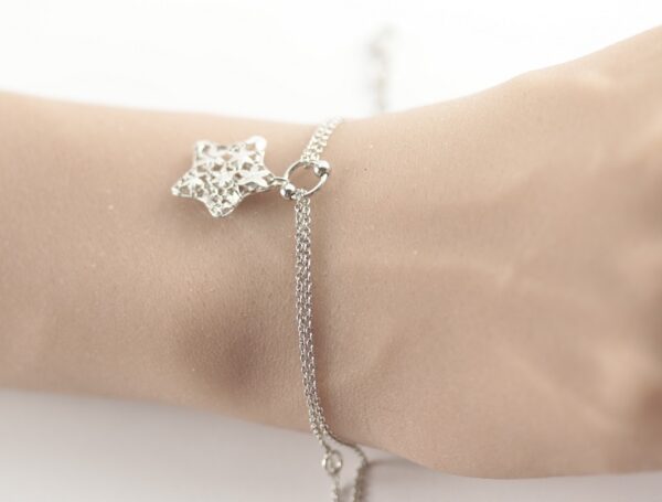 kleiner Stern am Armband in Sterlingsilber – Bild 4
