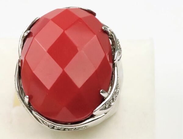 stabiler Ring  Sterlingsilber rhodiniert – Bild 2