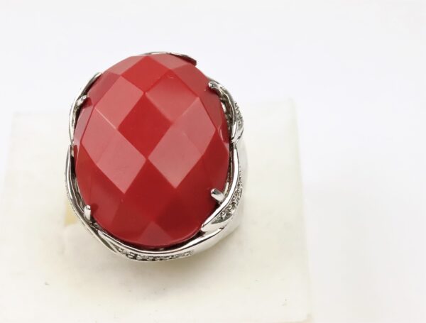 stabiler Ring  Sterlingsilber rhodiniert – Bild 3