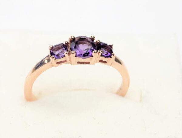 Ring Sterlingsilber vergoldet mit Zirkonia – Bild 2